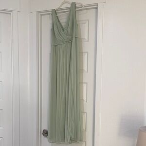 Azazie Sage Green Bridesmaid Dress